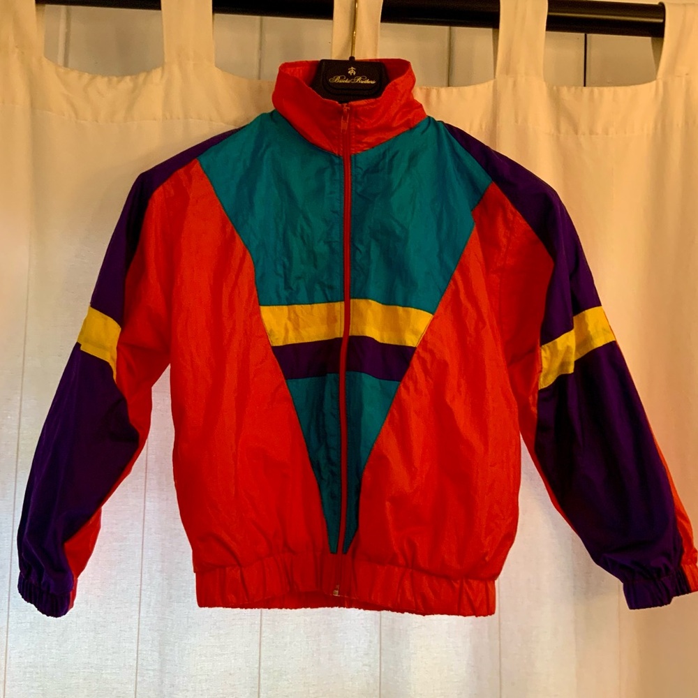 Vintage windbreaker jacket size small/ youth L (10-12) Cougar Sport